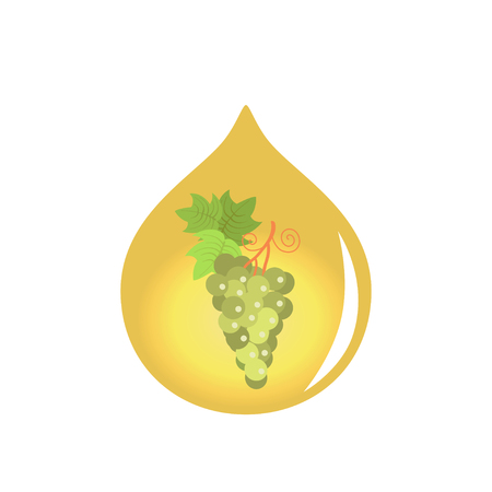 Vector illustration of drop of grape juice. Time to detoxのイラスト素材