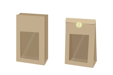 Package. Opened and closed round boxes with roses on white background. Vector illustrationのイラスト素材