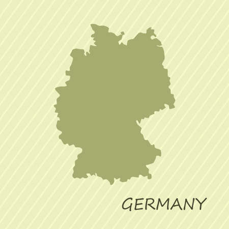 Germany poster print for wall art. Canvas map for wall decor. Vector illustrationのイラスト素材