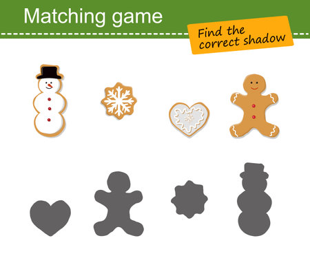 1446 Find correct shadow. Educational game for children. Flat cartoon styleのイラスト素材