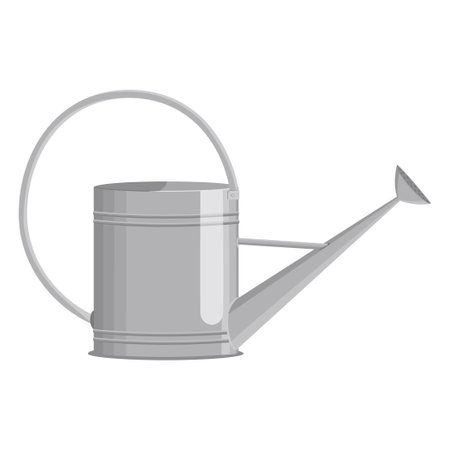 Watering can galvanized. Cartoon flat styleのイラスト素材
