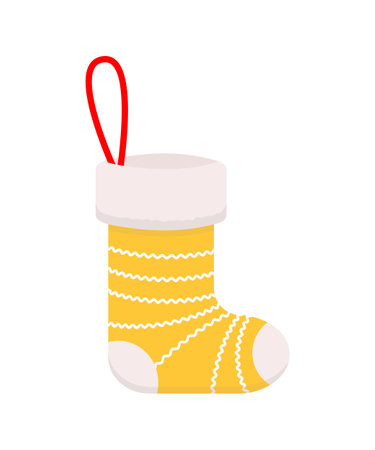 Christmas stock isolated on white background. cartoon flat style. vector illustrationのイラスト素材