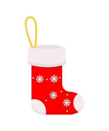 Christmas stock isolated on white background. vector illustration. flat cartoon styleのイラスト素材