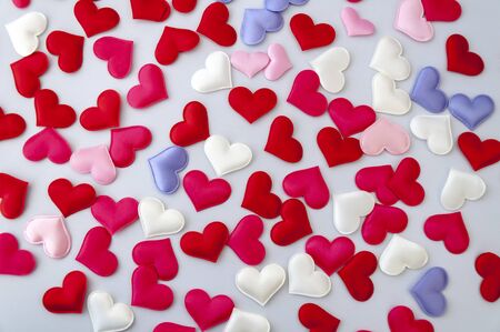 Multi-colored hearts. Valentine's Dayの写真素材