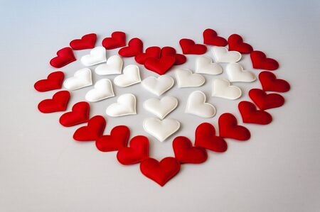 Heart made of hearts. Valentine's Day.の写真素材