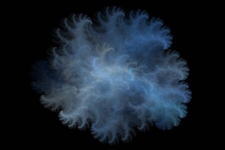 Abstract beautiful fractal pattern on a dark background and is suitable for use in projects of imagination, creativity and design.の写真素材