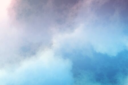 Abstract fractal background in the form of blue and pink clouds and is suitable for use in projects of imagination, creativity and design.の写真素材