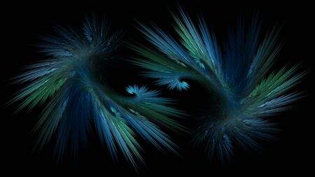Abstract neon pattern in the form of beautiful feathers. Use for design and creativity.の写真素材