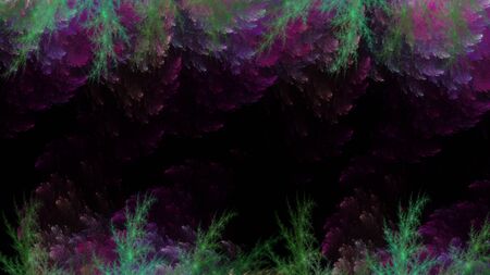 Abstract fractal pattern in the form of a branch on a dark background and is suitable for use in projects of imagination, creativity and design. Wallpapers and postcardsの写真素材