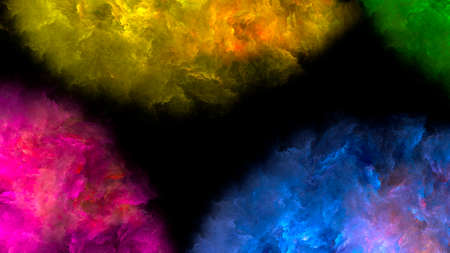 Abstract beautiful fantastic background with colorful clouds. Used for design and creativity.の写真素材
