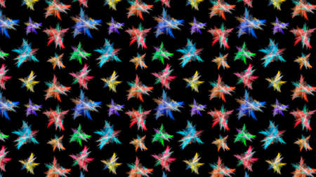Seamless abstract beautiful fantastic space background with multicolored stars. Used for design and creativity.の写真素材