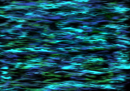Neon green and blue waves on black background. Abstract colorful texture for web-design, website, presentations, digital printing, fashion or concept design.の写真素材