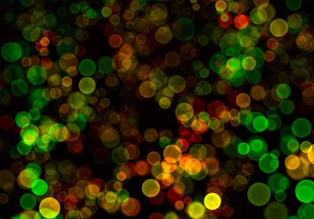 Abstract green and yellow bubbles. Holiday soft background with color circles.の写真素材