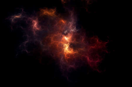 fire storm. fractal lightning. Used for design and creativity, for screensavers.の写真素材