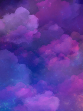 Abstract background in the form of many-colored clouds and is suitable for use in projects of imagination, creativity and design.の写真素材