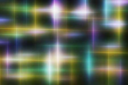 Beautiful abstract colorful background with neon lines. Fantastic glowの写真素材