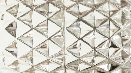 abstract mirror background of geometric shapes with reflection effectの写真素材