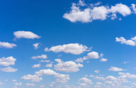 Blue sky with white clouds for backgroundの写真素材