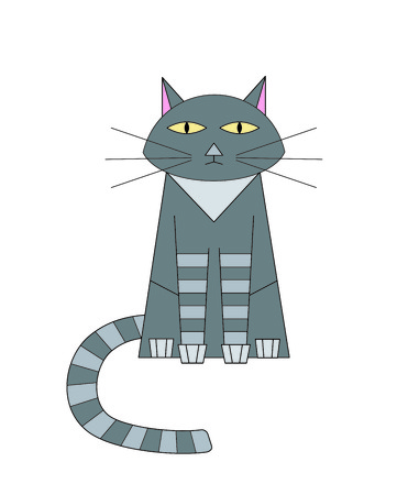 Vector illustration of catのイラスト素材