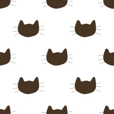 Cats Seamless Patternのイラスト素材