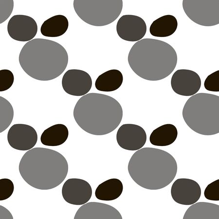 Grey Circles Pattern Vectorのイラスト素材