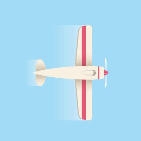 Airplane flying in the sky. Vector illustration EPS10のイラスト素材