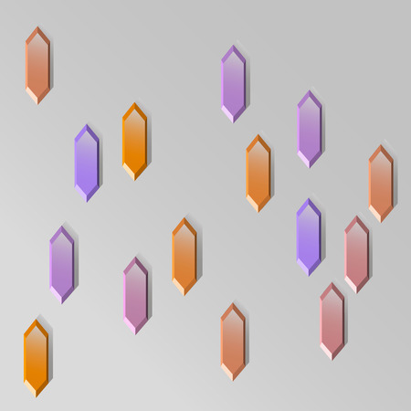 illustration abstract hexagon crystals gemsの写真素材