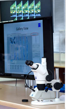 MEXICO CITY - January 29, 2014: Carl Zeiss brand event "We make it visible" in Mexico. ZEISS, is a German manufacturer of optical systems, medical devices and industrial measurement.のeditorial素材