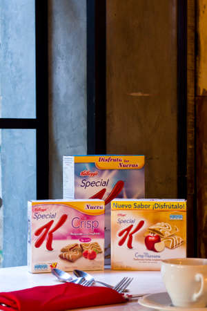 Kelloggs cereal, an American multinational food manufacturing company.のeditorial素材
