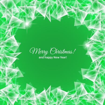 abstract frozen green ice texture on winter windowのイラスト素材