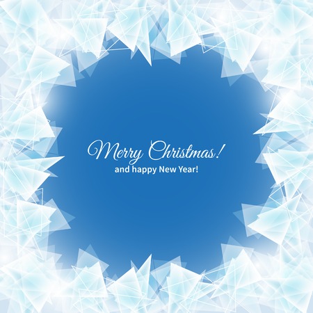 abstract frozen ice texture on winter windowのイラスト素材