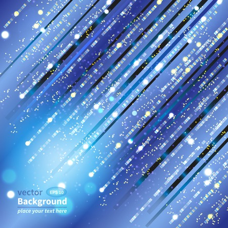 abstract geometric background with flying glowing stripesのイラスト素材