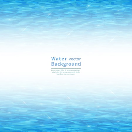 Blue water surface with space for text.Vektor background.のイラスト素材