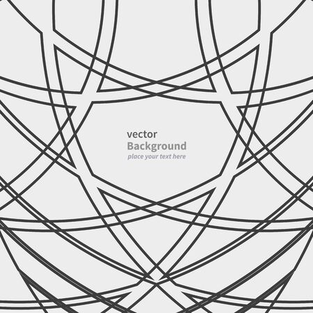 abstract geometric background pattern with black lines on white backgroundのイラスト素材