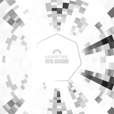 Abstract geometric background.Vector mosaic circleのイラスト素材