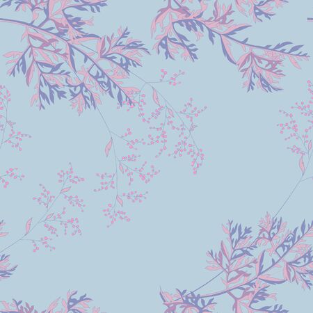 background with field wormwood plant and flowers sagebrushのイラスト素材