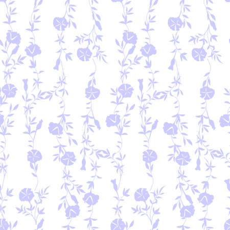 Monochrome seamless pattern of floral ornament of roses on white backgroundのイラスト素材