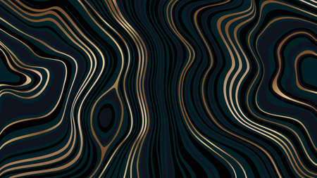 Modern style marble background. Blue, green, golden liquid wavy texture. Luxury marbling backdrop for wallpaperのイラスト素材