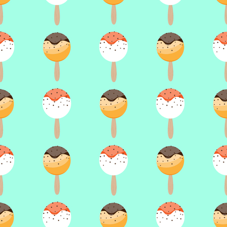 Ice cream seamless patternのイラスト素材