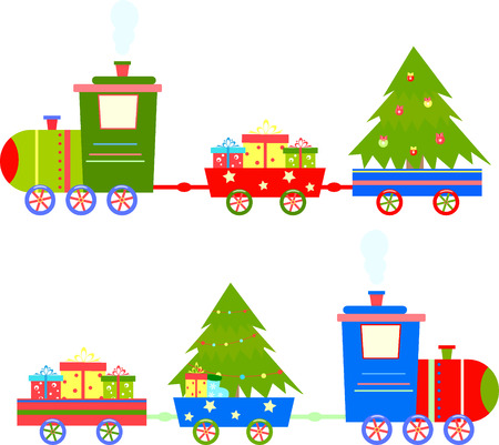 Train cartoon giftsのイラスト素材