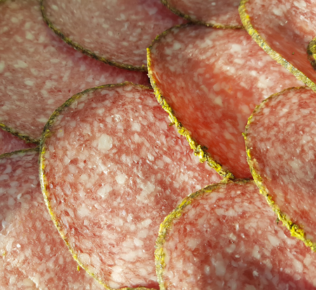 sausage salami background pattern