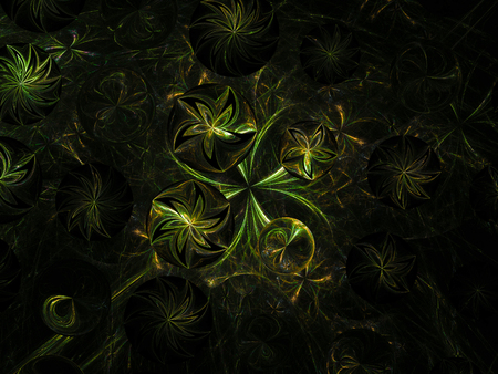 fractal flower abstractの写真素材