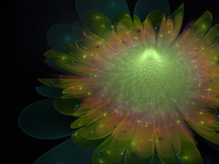 fractal flower abstractの写真素材