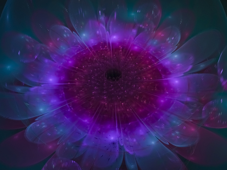 fractal abstract flower beautifulの写真素材