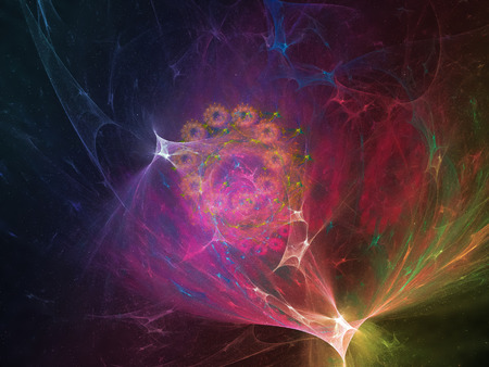 Abstract fractal color background, designの写真素材