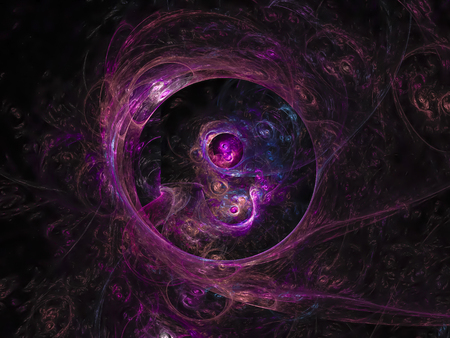 abstract digital fractalの写真素材