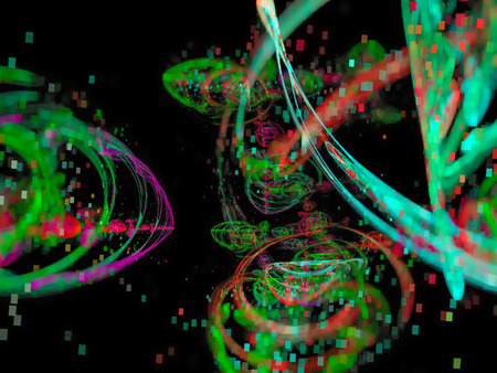 fractal abstract color, digital background, creative design, disco chaos