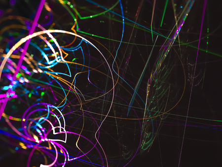 abstract color fractal background
