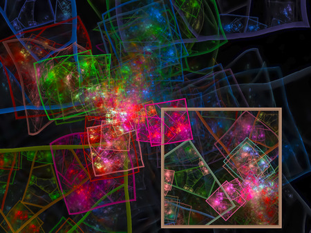 fractal abstract, digital background, beautiful design magic