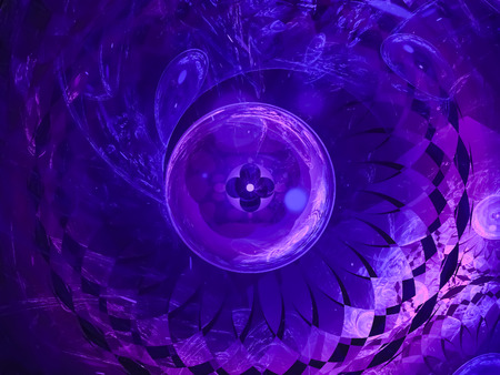 abstract digital fractal beautiful design futureの写真素材